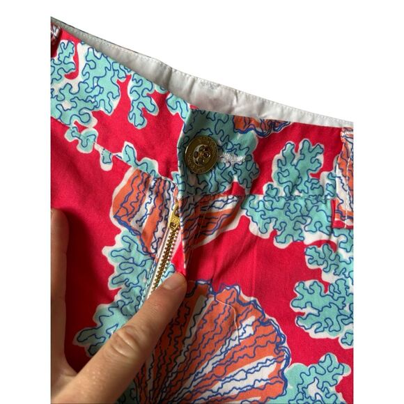 NEW Lilly Pulitzer Jayne Shorts size 2 Watermelon Red Blue Coral Coastal - Picture 10 of 15